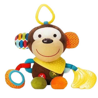 Fidtoy Baby Bandana Buddy Teether and Sensory Toy for Infants | Soft Multi-Sensory Play for Home & Travel