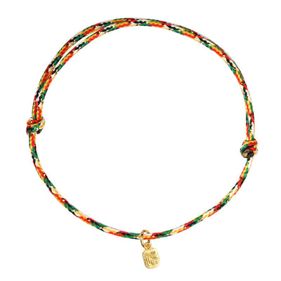 Buddha Stones Auspicious Fu Character Peace And Joy Luck Handmade Multicolored Child Adult Bracelet Bracelet BS 9
