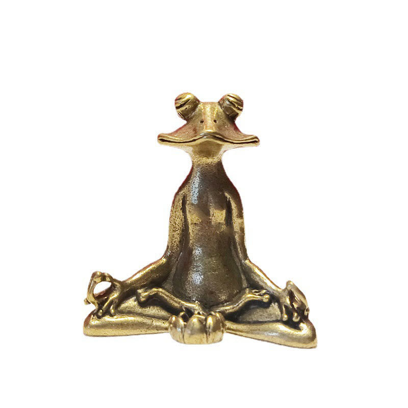 Buddha Stones Mini Small Frog Turtle Koi Fish Snail Crab Copper Wealth Home Decoration Decorations BS 11