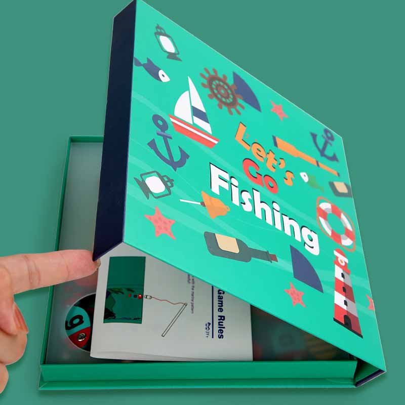 Fidtoy Juguete de Pesca Magnético de Madera – Juego de Aprendizaje Montessori con 26 Peces Letra