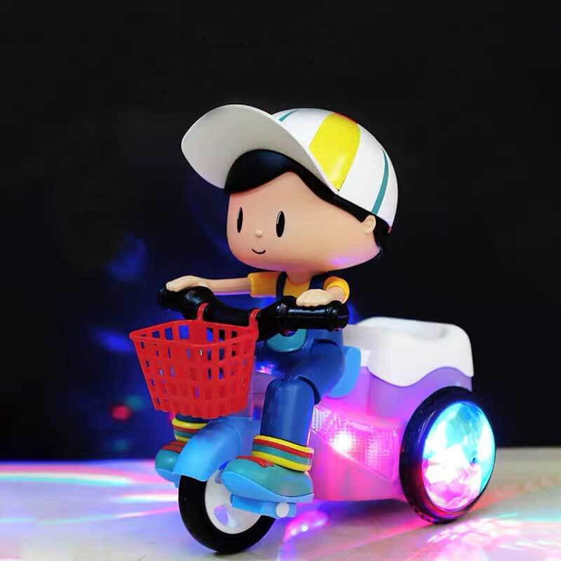 Tricycle cascades électrique Fidtoy avec lumières et musique pour enfants