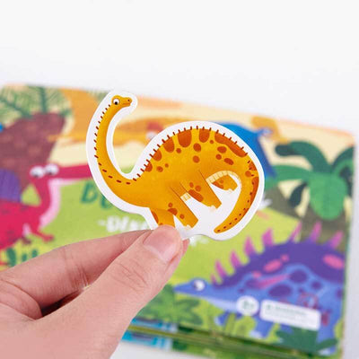 Fidtoy Montessori Busy Book for Toddlers with Dinosaur & Farm Activities