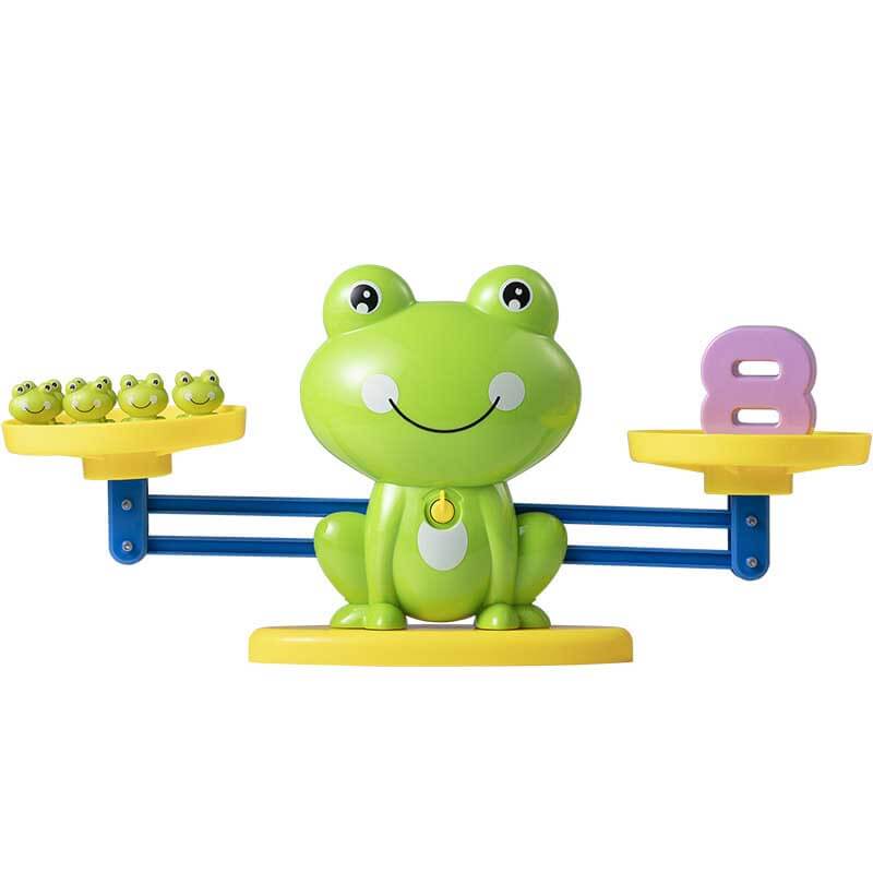 Fidtoy Frog Balance Math Toy | Juego de aprendizaje de matemáticas y números Montessori para niños