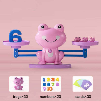 Fidtoy Frog Balance Math Toy | Juego de aprendizaje de matemáticas y números Montessori para niños