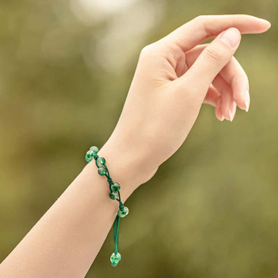 Bracelet calme Foviel en agate rouge, agate mousse et cinabre