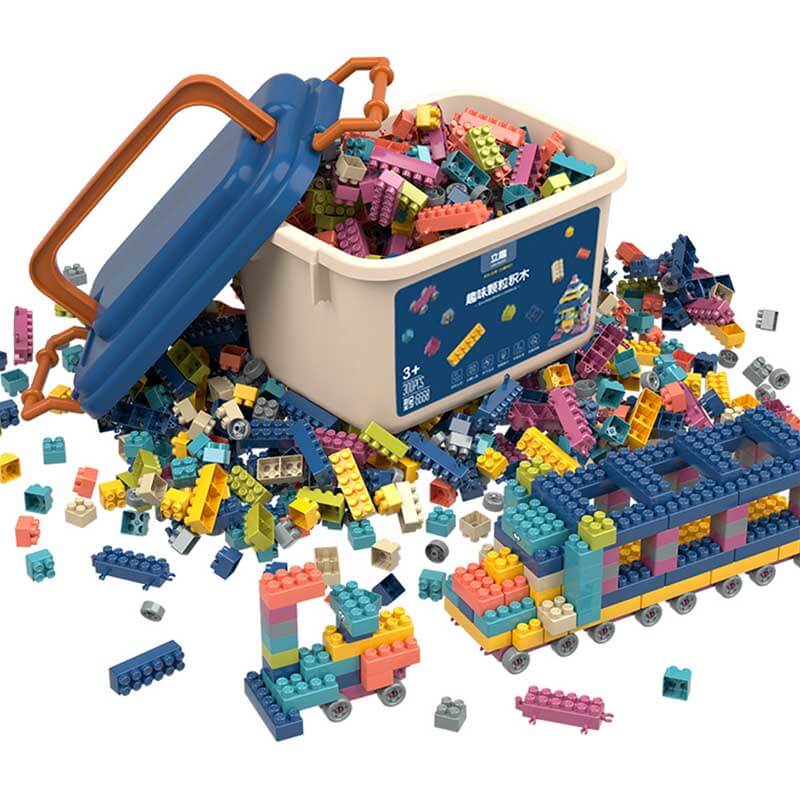 Fidtoy – Ensemble de 600 Blocs de Construction | Jouet de Construction Créatif pour Enfants de 3 à 8 Ans