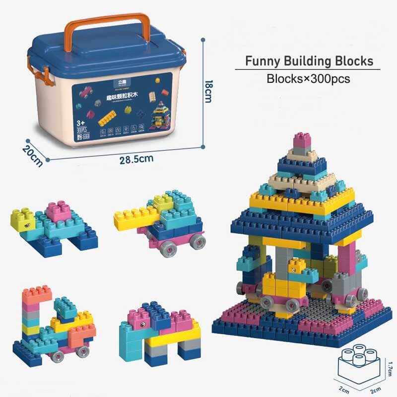 Fidtoy – Ensemble de 600 Blocs de Construction | Jouet de Construction Créatif pour Enfants de 3 à 8 Ans