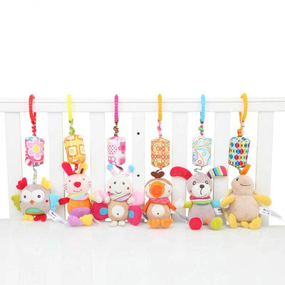 Fidtoy Peluche Colgante para Recién Nacidos y Niños Pequeños | Juguete Sensorial para Bebés para Cuna, Cochecito y Silla de Coche
