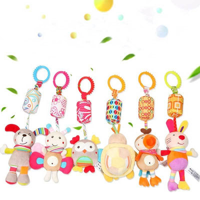 Fidtoy Peluche Colgante para Recién Nacidos y Niños Pequeños | Juguete Sensorial para Bebés para Cuna, Cochecito y Silla de Coche