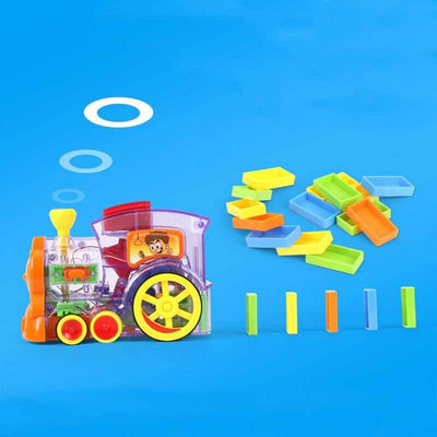 Fidtoy Train Dominos Automatique pour Enfants 3-8 Ans | Blocs Domino Créatifs pour le Jeu à la Maison et l'Apprentissage en Famille
