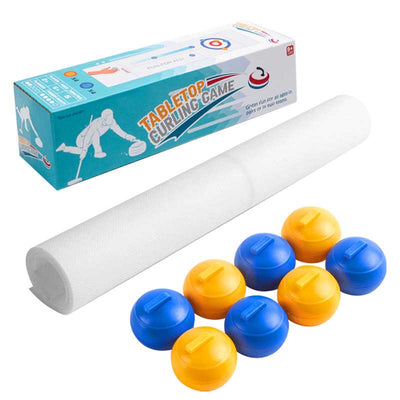 Fidtoy Tabletop Curling Game Set Portable Family Board Game