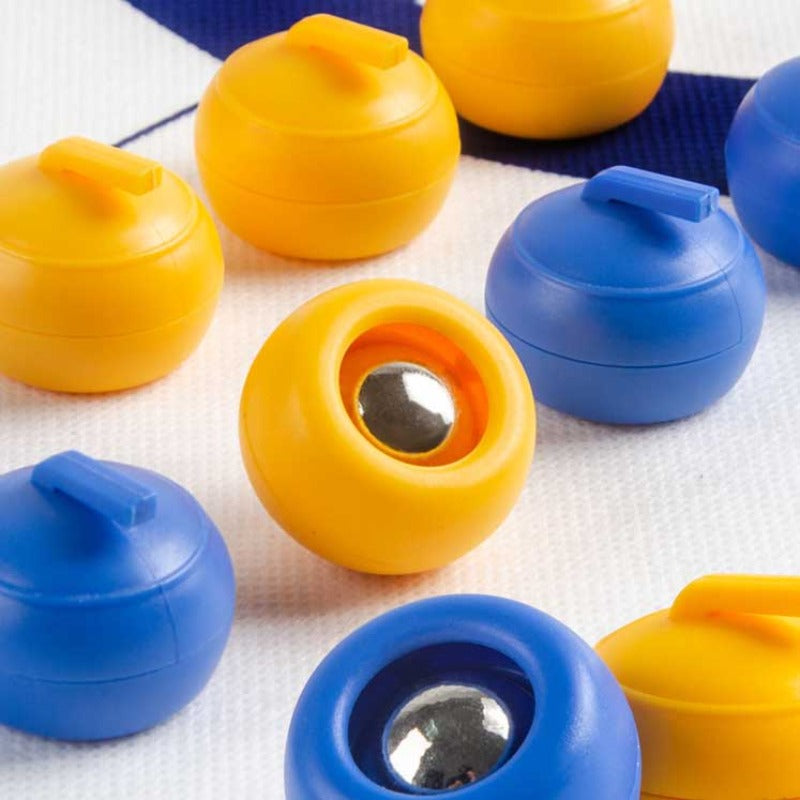 Fidtoy Tabletop Curling Game Set Portable Family Board Game