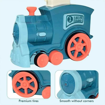 Fidtoy Train Dominos Automatique pour Enfants 3-8 Ans | Blocs Domino Créatifs pour le Jeu à la Maison et l'Apprentissage en Famille