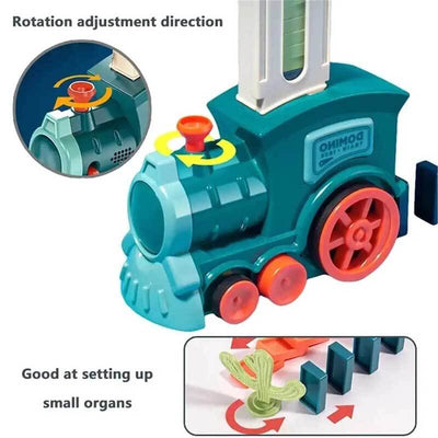 Fidtoy Train Dominos Automatique pour Enfants 3-8 Ans | Blocs Domino Créatifs pour le Jeu à la Maison et l'Apprentissage en Famille