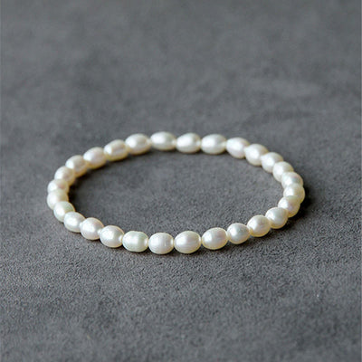 Buddha Stones Natural Pearl Healing Beaded Bracelet Bracelet BS 18-19cm