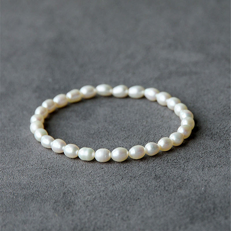 Buddha Stones Natural Pearl Healing Beaded Bracelet Bracelet BS 18-19cm