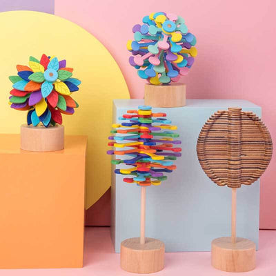 Juguete en espiral de Fibonacci Fidtoy, juguete cinético visual para aliviar el estrés