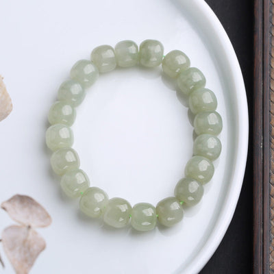 Buddha Stones Gradient Jade Luck Blessing Bracelet Bracelet BS Jade