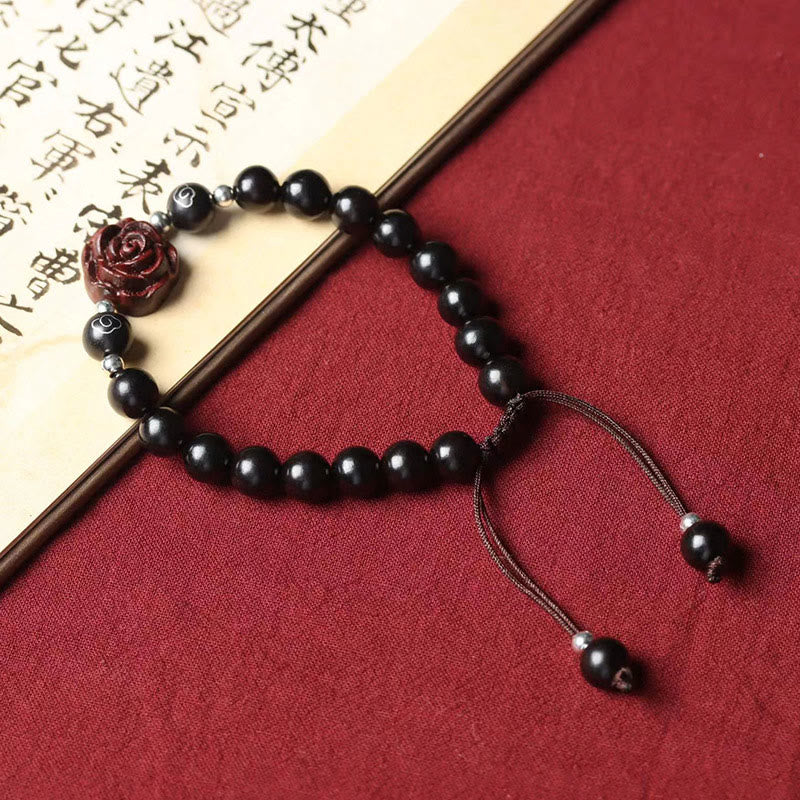 Foviel Small Leaf Red Sandalwood Sooth Bracelet