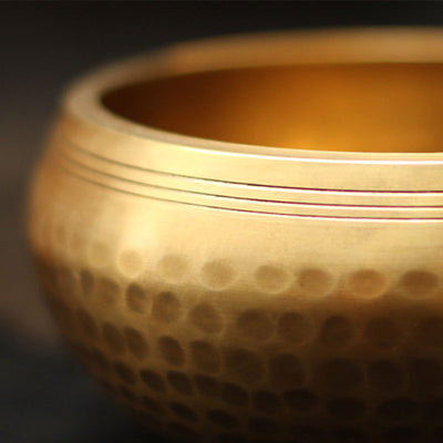 Buddha Stones Tibetan Sound Bowl Handcrafted for Relaxation and Mindfulness Meditation Singing Bowl Set Singing Bowl buddhastoneshop 6