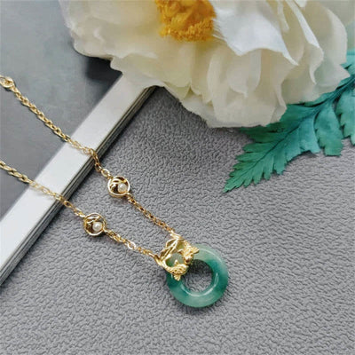 Buddha Stones Cyan Jade Koi Fish Healing Harmony Bracelet Bracelet BS 7