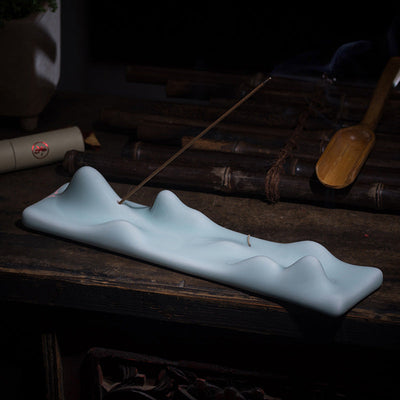 Buddha Stones Mountain Cloud Meditation Balance Incense Holder Incense Burner BS 7
