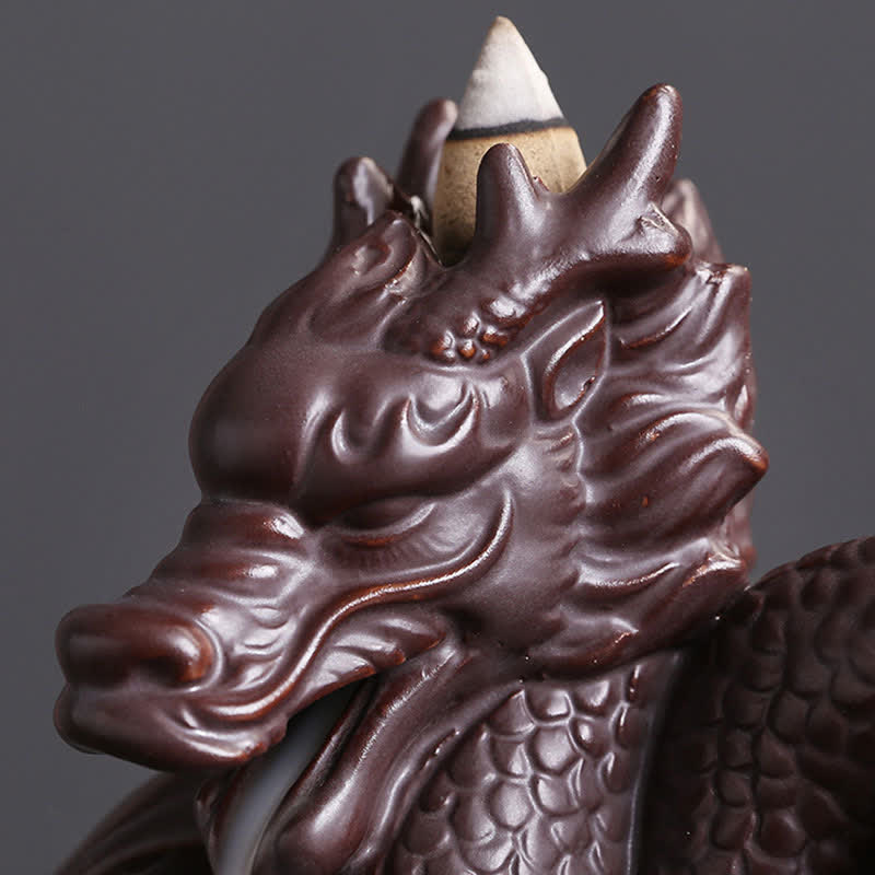 Buddha Stones Dragon Pattern Success Ceramic Incense Burner Decoration Incense Burner BS 7