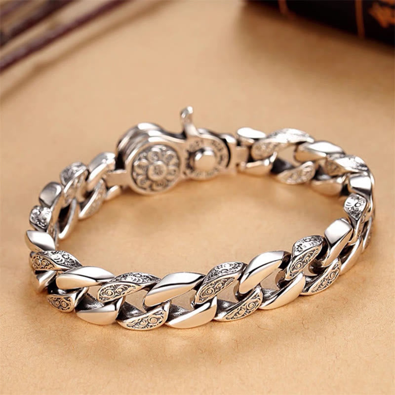 Buddha Stones Tibet Om Mani Padme Hum Double Dorje Vajra Creativity Bracelet Bracelet BS 1