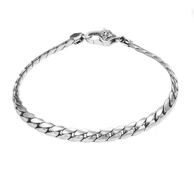 Buddha Stones Double Dorje Vajra Strength Punk Copper Chain Bracelet Necklace Bracelet BS 11