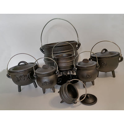 Buddha Stones Cast Iron Cauldron Prayer Altar Burning Holder Incense Sage Smudging Rituals Use Items Prayer Altar BS 10