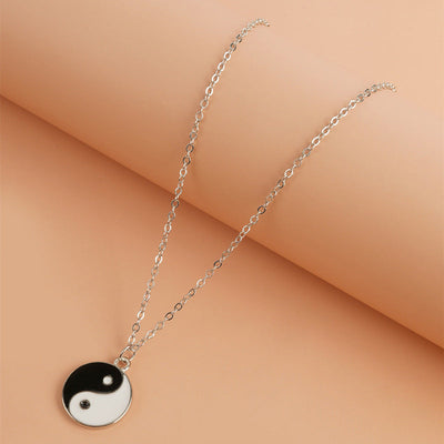 Buddha Stones 2Pcs Yin Yang Harmony Balance Necklace Pendant Necklaces & Pendants BS 1