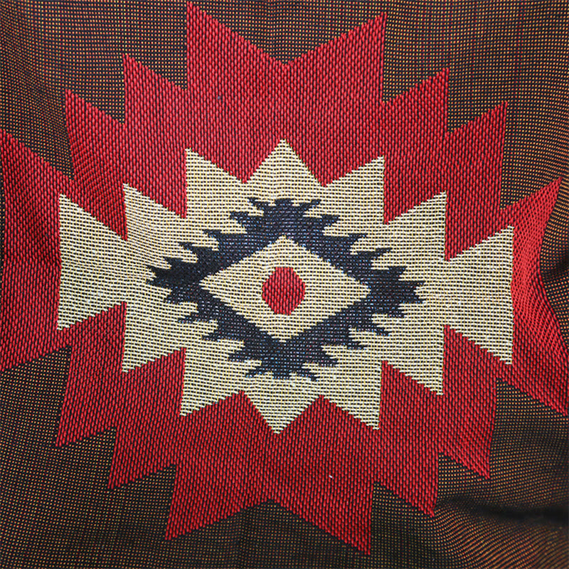 Buddha Stones Tibetan Geometric Hand-Dyed Craftsman Blanket Blanket BS 7