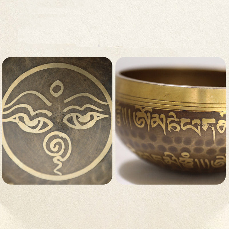 Buddha Stones Tibetan Sound Bowl Handcrafted for Yoga and Meditation Singing Bowl Set Singing Bowl buddhastoneshop 9