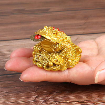 Décoration grenouille porte-bonheur Foviel Feng Shui