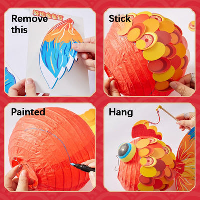 DIY Good Luck Koi Fish Lantern Assembly Steps