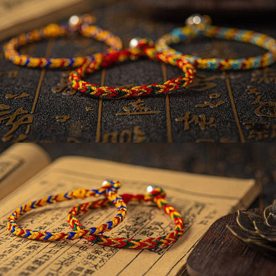 Buddha Stones "May you be good fortune and success" Lucky Multicolored Bracelet Bracelet BS 4