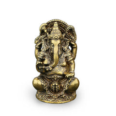 Buddha Stones Ganesh Ganpati Elephant Statue Wealth Home Decor Decorations BS Copper