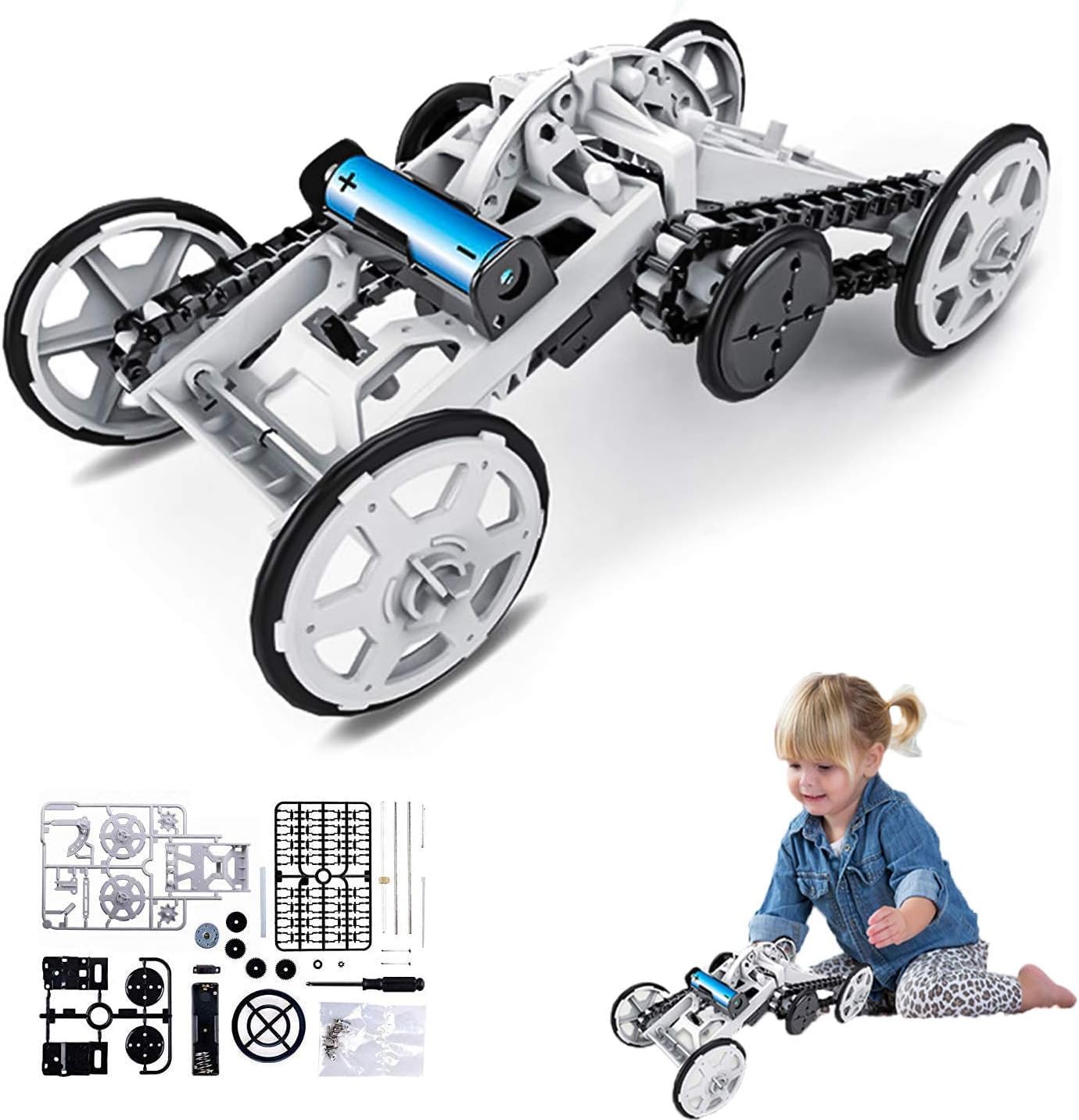 Kit de montaje DIY para coche teledirigido 4x4 todoterreno escalador - 005