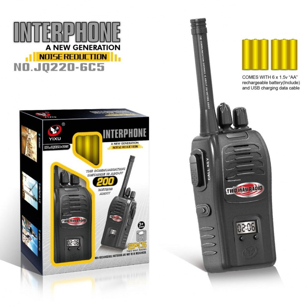 Set de Walkie Talkies Recargables - Alcance de 200 Metros
