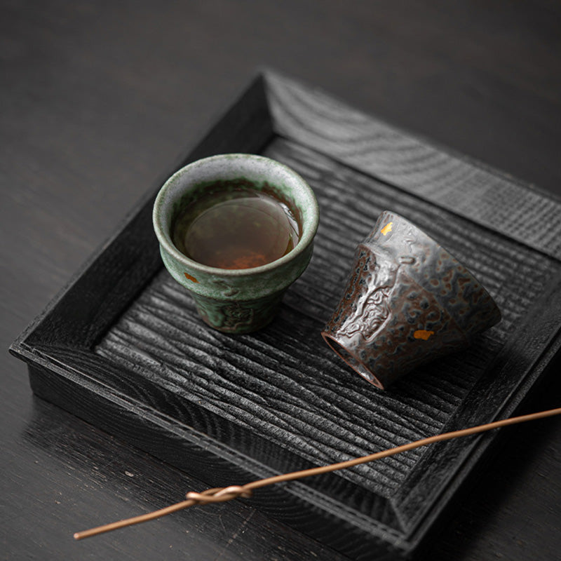 Buddha Stones Small Vintage Style Ceramic Teacup Kung Fu Tea Cup 50ml Cup BS 9