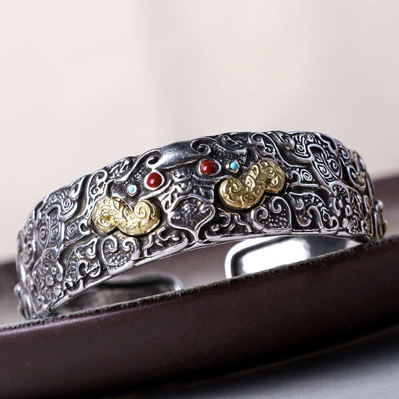 Buddha Stones FengShui Engraving PiXiu Blessing Bracelet Bangle Bracelet BS 3