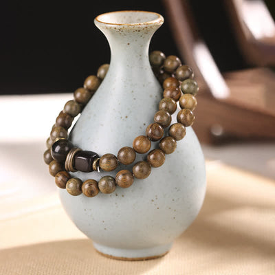 Buddha Stones Tibetan Green Sandalwood Crystal Soothing Peace Bracelet Bracelet BS 11