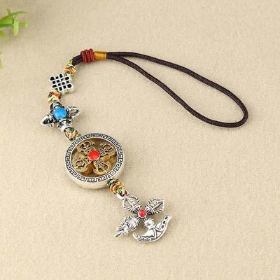 Buddha Stones Tibet Vajra Spiritual Power Car Hanging Decoration Car Hanging Decoration BS 8