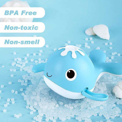 Fidtoy Baby Bath Fishing Toy Set Magnetic Whale Water Game