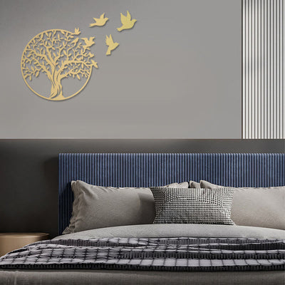 Buddha Stones Tree of Life Birds Sign Housewarming Gift Unity Wall Art Wall Art BS 6