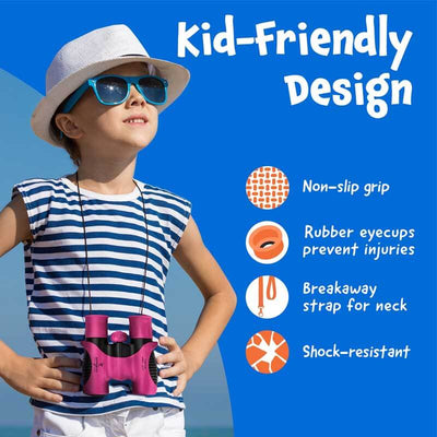 Jumelles Fidtoy Kids 8×21 | Petit jouet d'exploration en extérieur pour les 3-12 ans