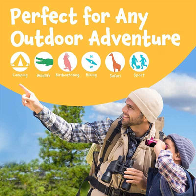 Jumelles Fidtoy Kids 8×21 | Petit jouet d'exploration en extérieur pour les 3-12 ans