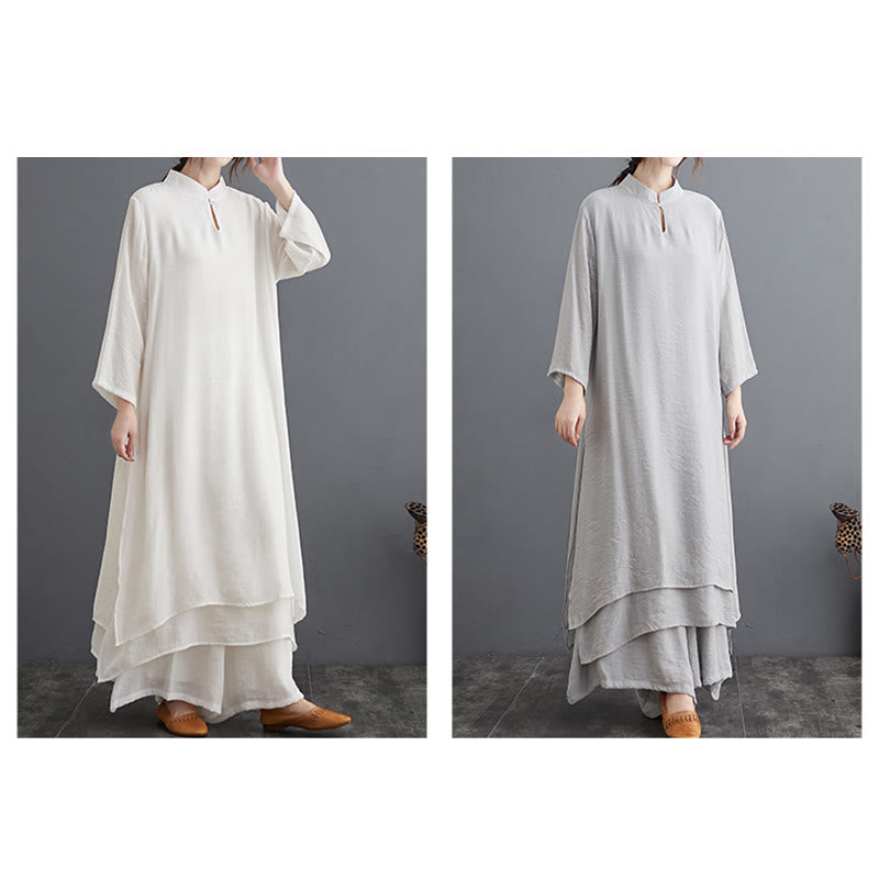 Foviel Einfaches Muster Meditation Gebet Spirituelle Zen Praxis Yoga Kleidung Damen Set