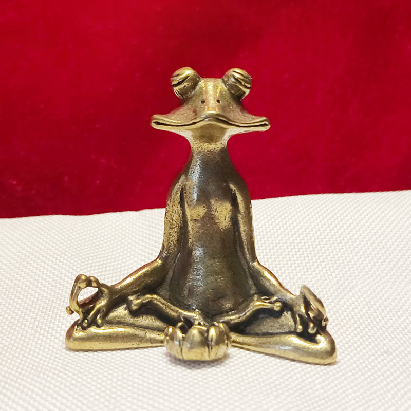 Buddha Stones Mini Small Frog Turtle Koi Fish Snail Crab Copper Wealth Home Decoration Decorations BS 10