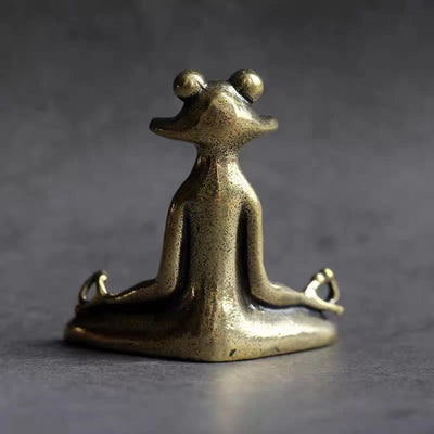 Buddha Stones Mini Small Frog Turtle Koi Fish Snail Crab Copper Wealth Home Decoration Decorations BS 6